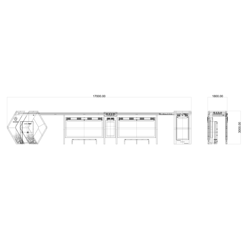 Smart busskur med digital skyltning-ZEMSO-HCT-0080
