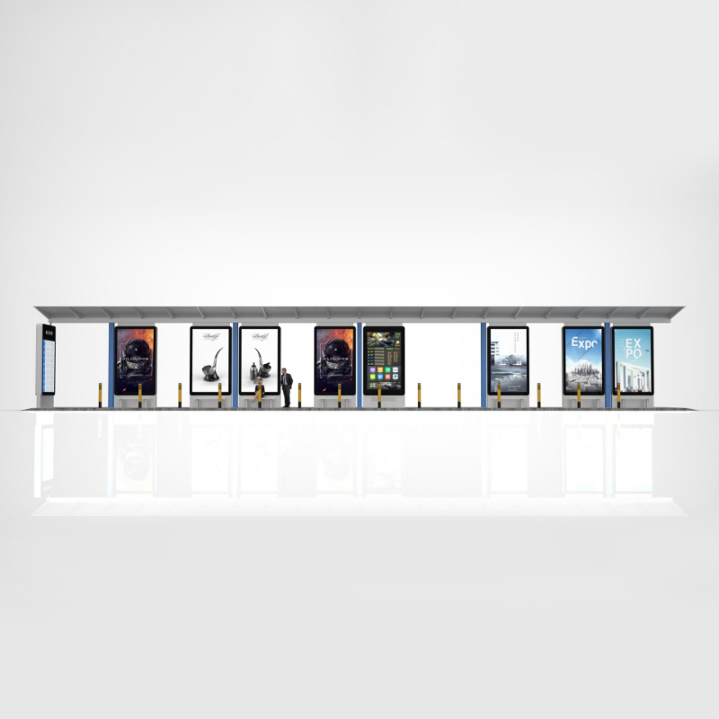 Panlabas na City Furniture Smart Bus Stop Shelter-ZEMSO-HCT-0025