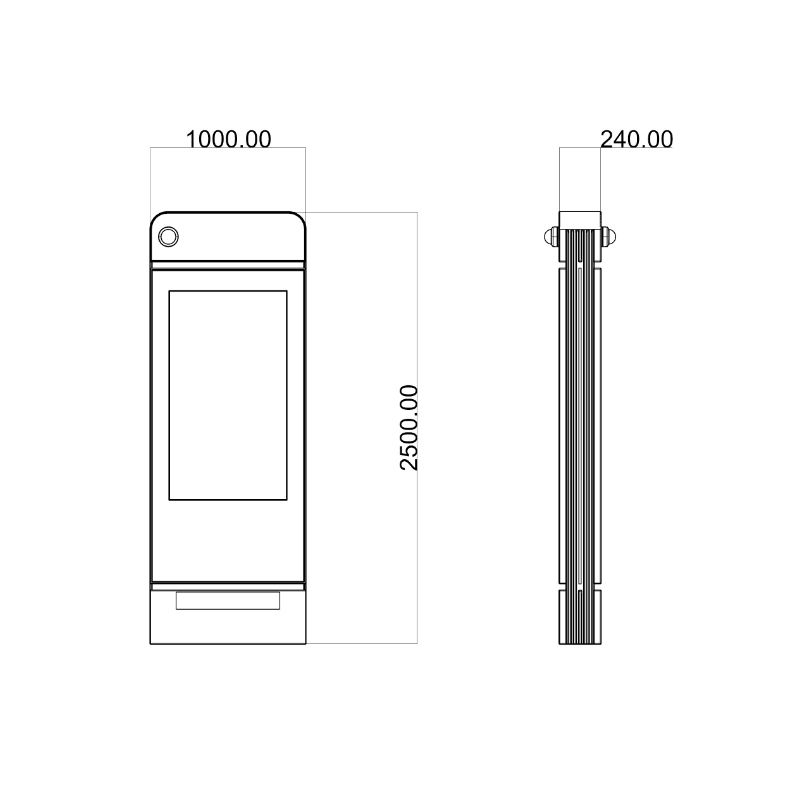 আধুনিক LCD বিজ্ঞাপন বাস স্টপ ডিজিটাল ডিসপ্লে ZEMSO-DZZP-0013