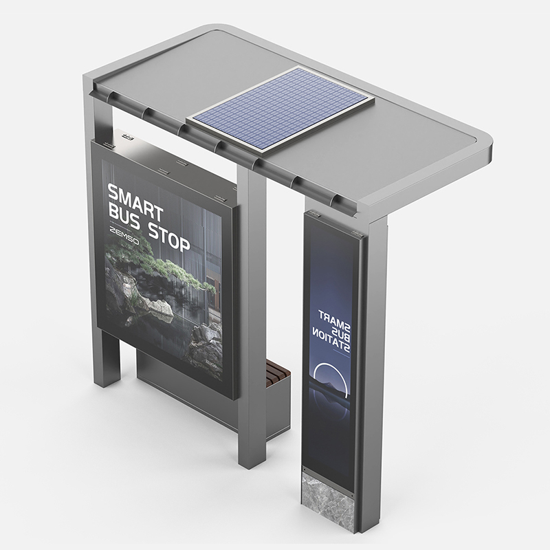 Adăpost modern &icirc;n aer liber pentru stația de autobuz-HCT-0121