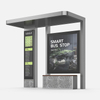 Adăpost modern &icirc;n aer liber pentru stația de autobuz-HCT-0121