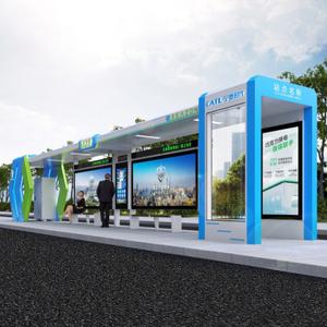 Halte Bus Cerdas dengan Digital Signage-ZEMSO-HCT-0080