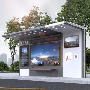 Abribus en acier inoxydable-HCT-0076