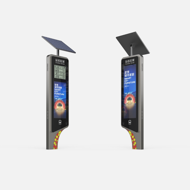 Venkovn&iacute; sol&aacute;rn&iacute; digit&aacute;ln&iacute; displej autobusov&eacute; zast&aacute;vky ZEMSO-DZZP-0006