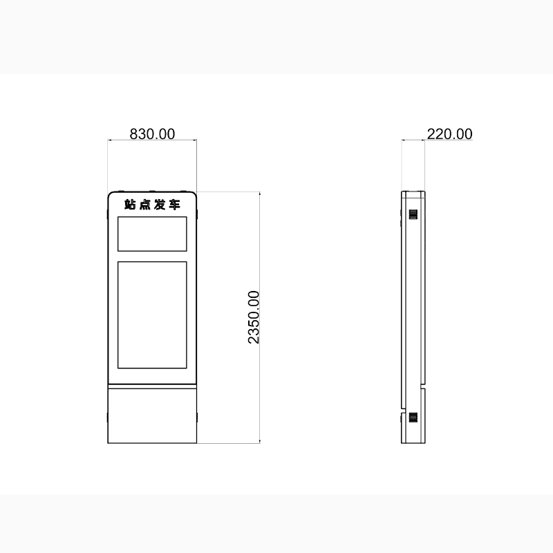 Skrin Digital Perhentian Bas Elektronik LCD Pintar Luaran ZEMSO-DZZP-0031