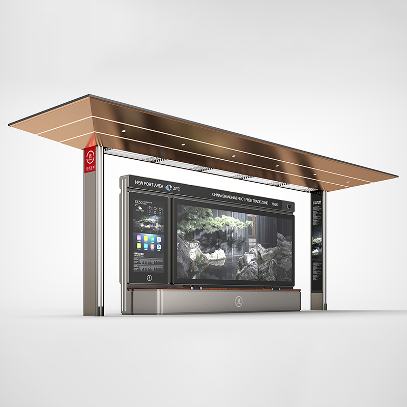 Magasin de bus ext&eacute;rieur en m&eacute;tal &agrave; vendre-HCT-0129