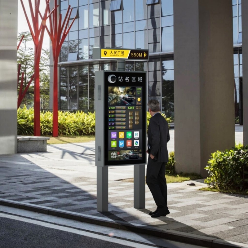 Segnaletica digitale della fermata dell'autobus