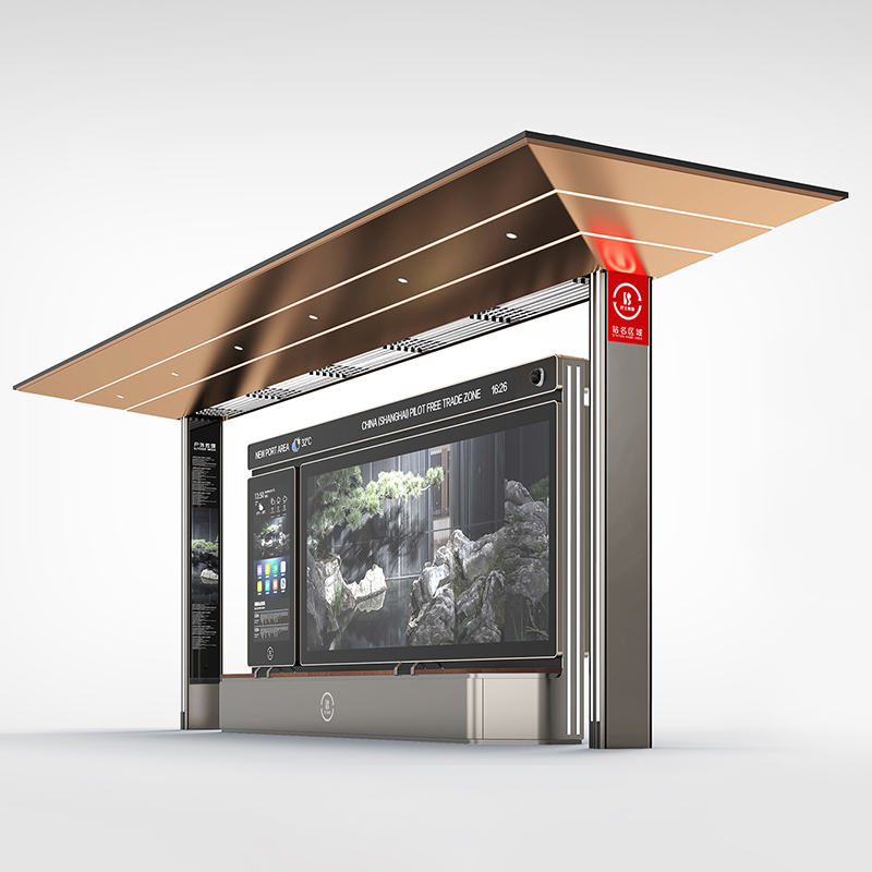 Magasin de bus ext&eacute;rieur en m&eacute;tal &agrave; vendre-HCT-0129