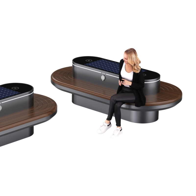 Смарт-лавка на сонячних батареях з USB-зарядкою ZEMSO-ZY-0002