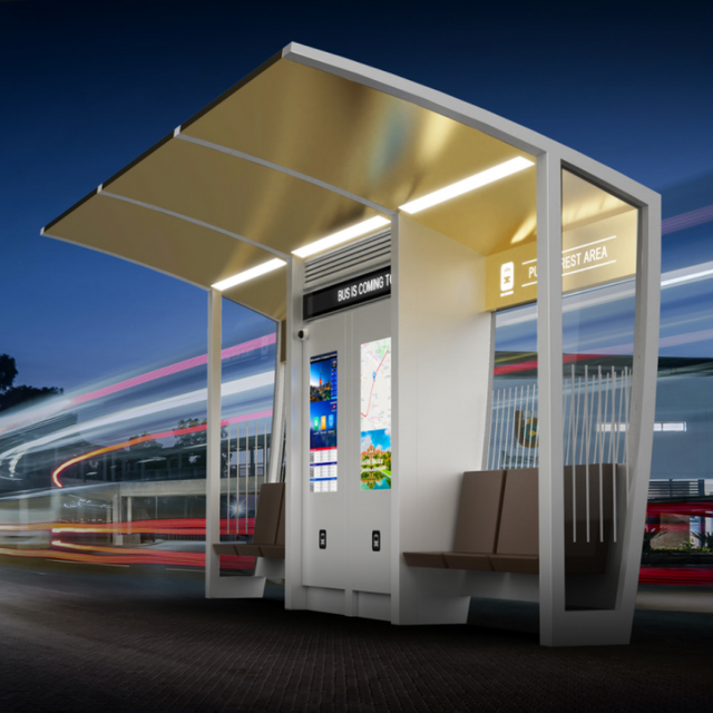 T&auml;iustatud intelligentne bussipeatus ZX-BS-006