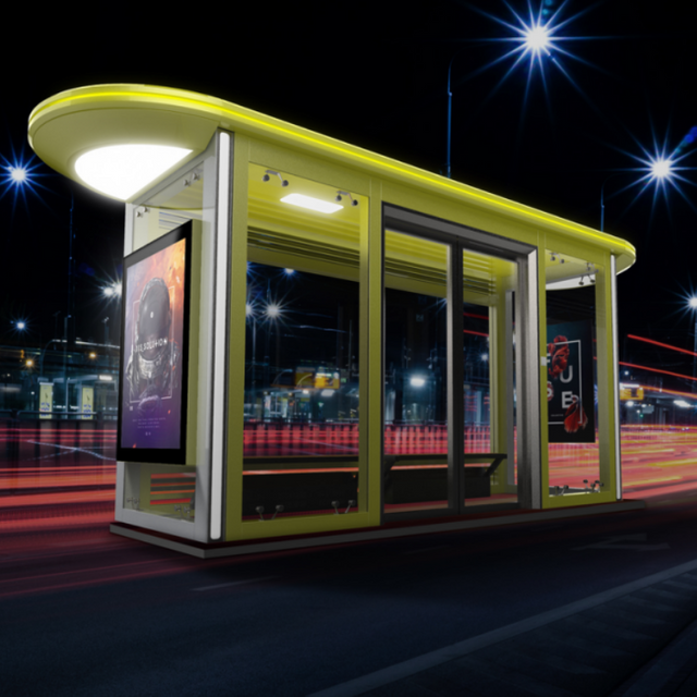 Intelligente Urban Smart Bus Shelter ZX-BS-005